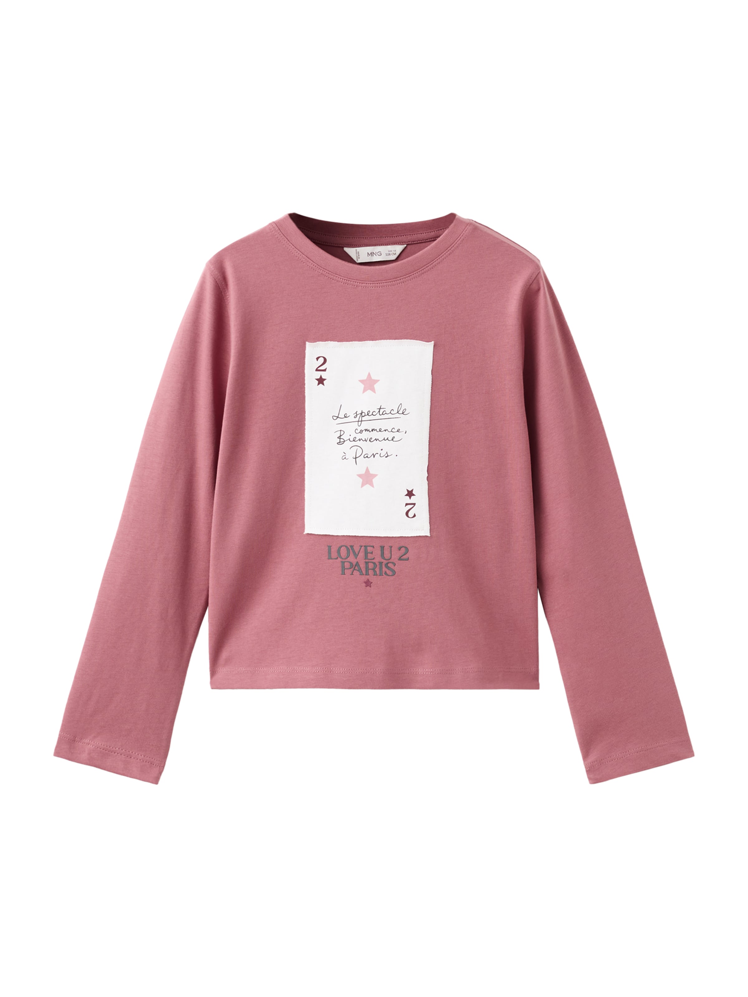 MANGO KIDS Tričko 'CARTA' – červená: přední strana