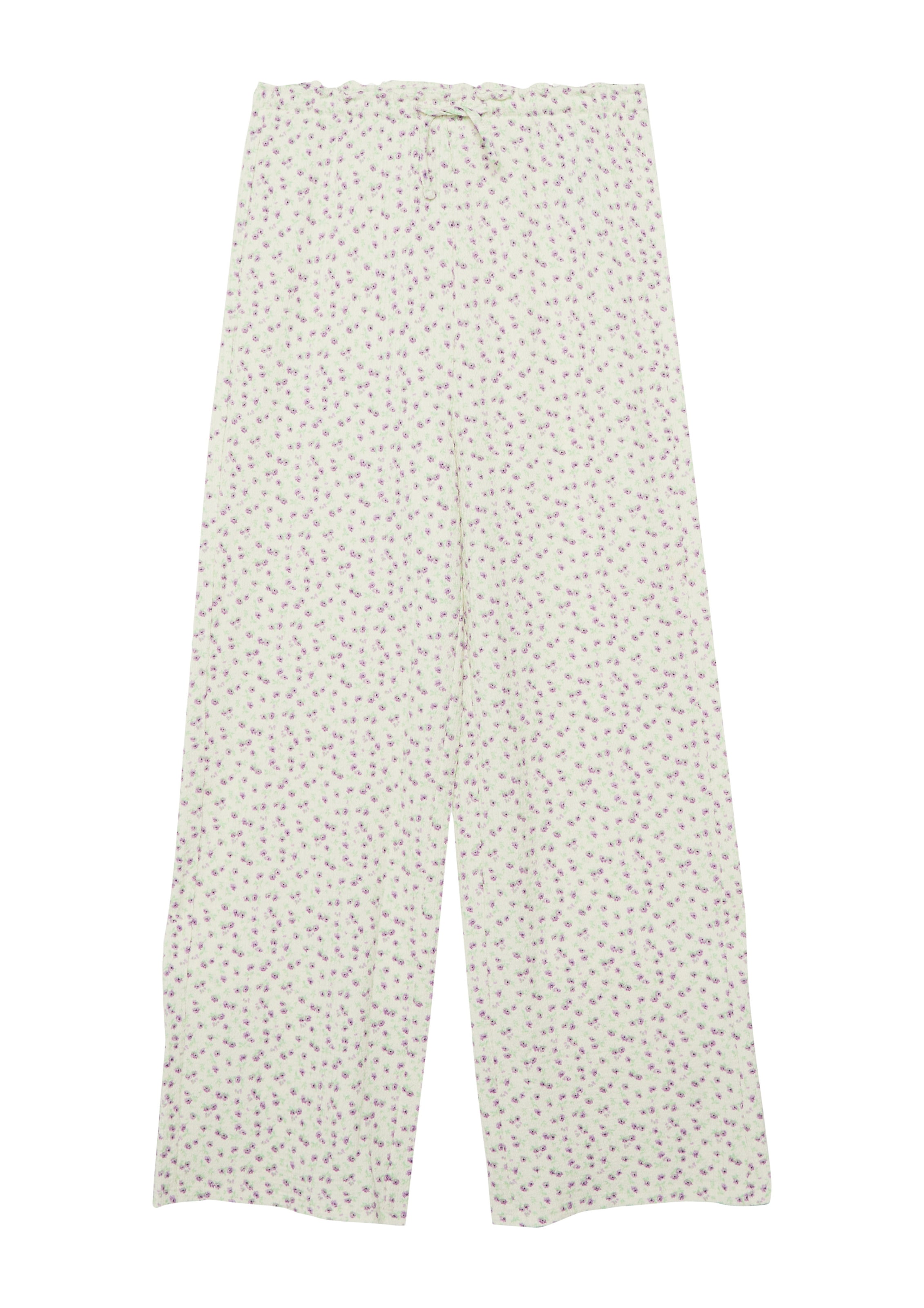 s.Oliver Wide leg Broek in Beige: voorkant