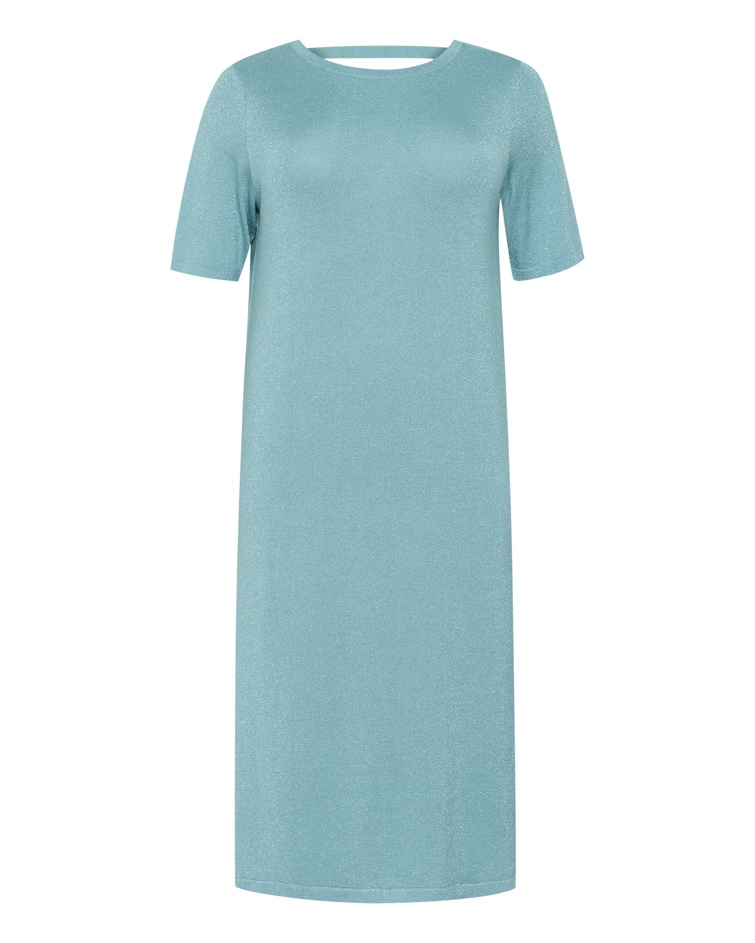 KAFFE CURVE Strikkjole 'Regitta' i blå: forside