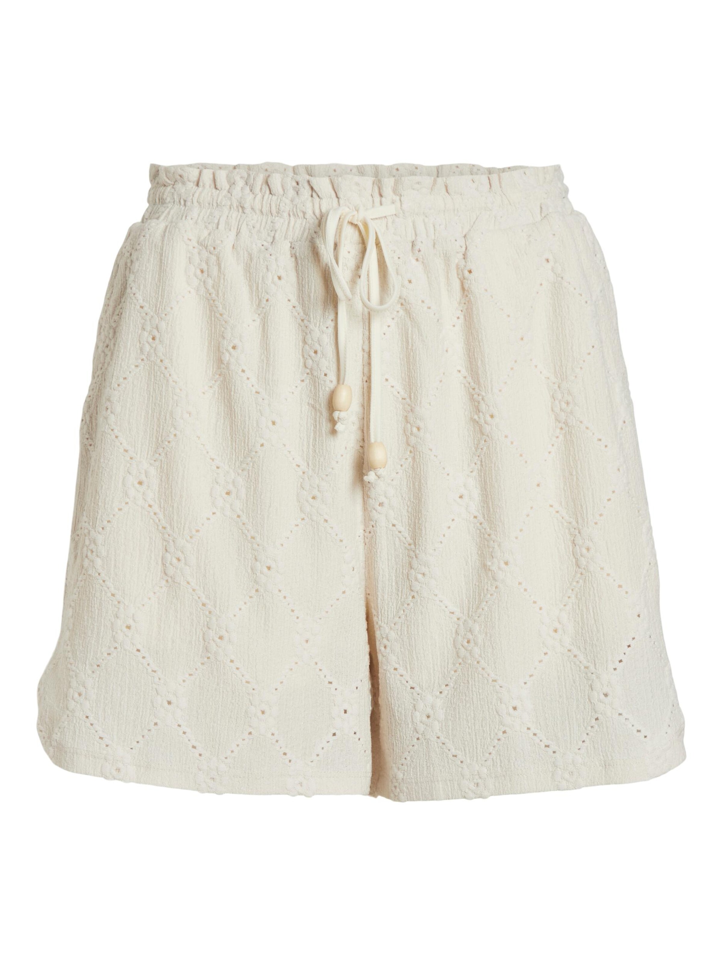 VILA Loosefit Shorts 'DELLA' in Beige: Vorderseite