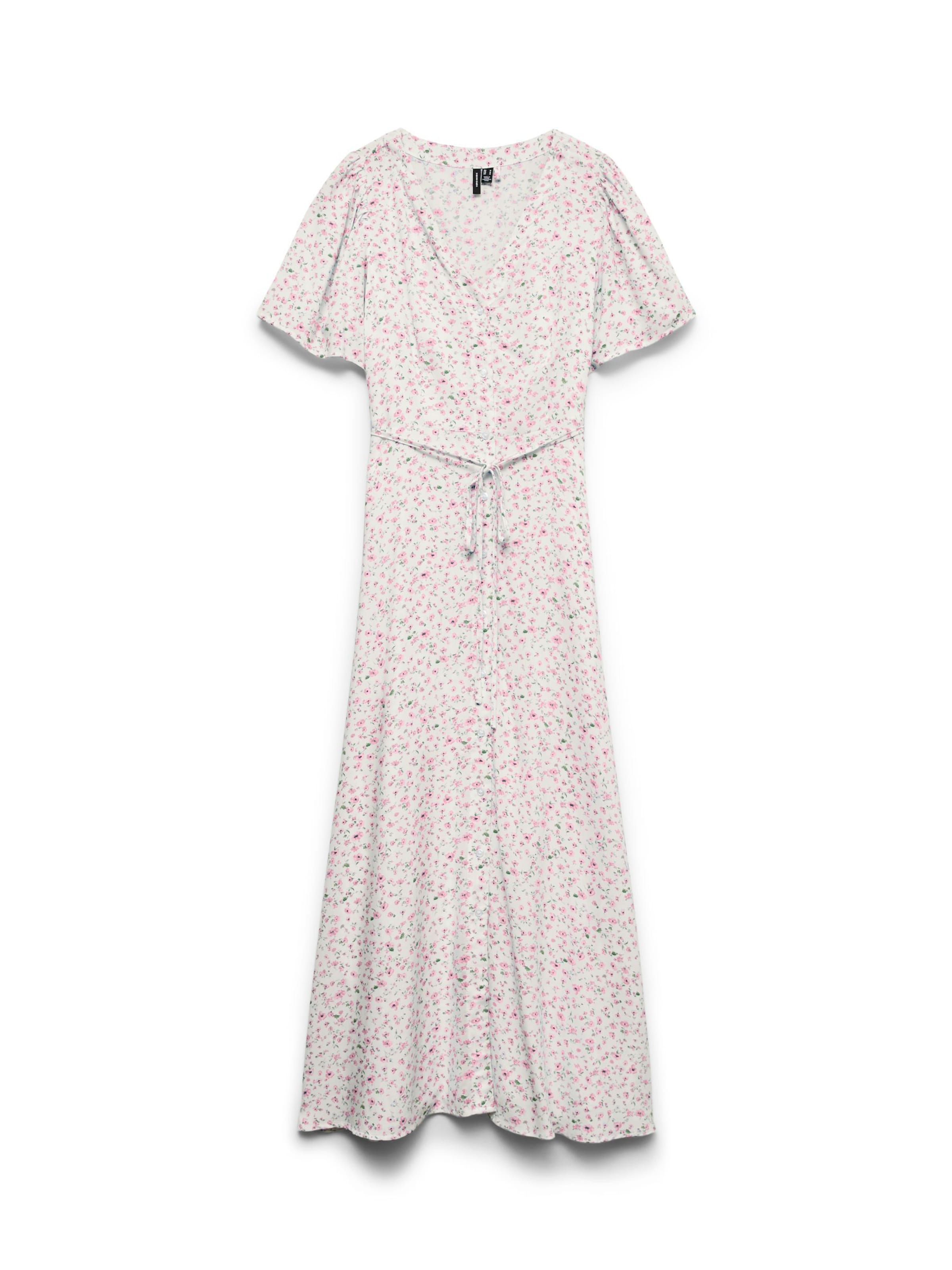 Abito 'VMCalba' di Vero Moda Curve in bianco: frontale