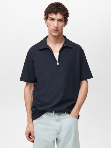 MANGO MAN T-shirt 'GARIZ' i blå: framsida