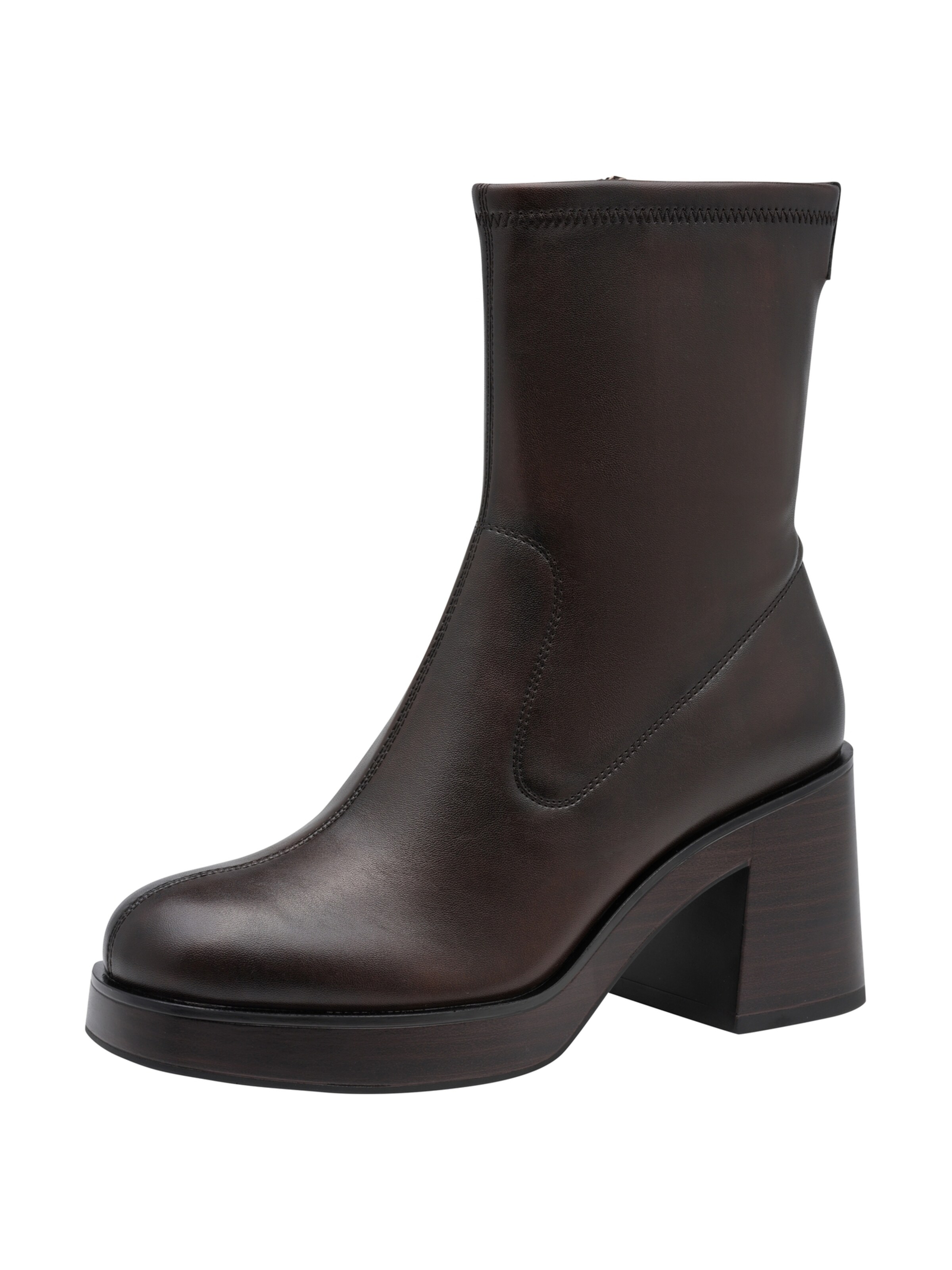 Bottines Tamaris en marron : devant