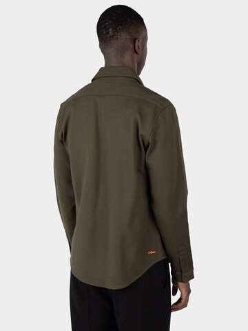Ciszere Between-season jacket 'Aden superior stretch overshirt - Black' in Green