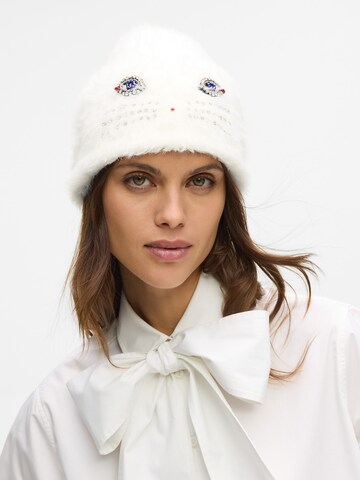 Karl Lagerfeld - Gorros 'IKON' em branco: frente