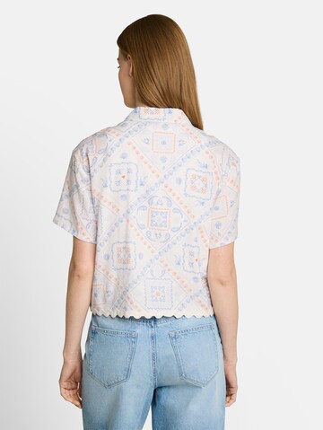 TOM TAILOR DENIM Bluse in Weiß