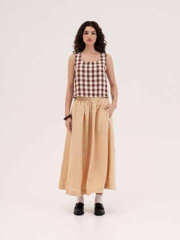 AmourLinen Top 'Ella' in Brown