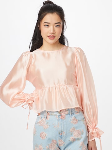 Fashion Union Shirt 'BUNNY' in Roze: voorkant