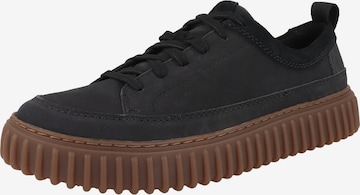 CLARKS - Sapatilhas baixas 'Torhill Lace' em preto: frente