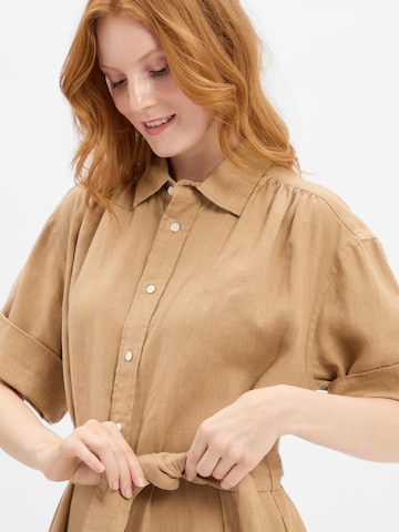 Polo Ralph Lauren Shirt dress in Beige: front