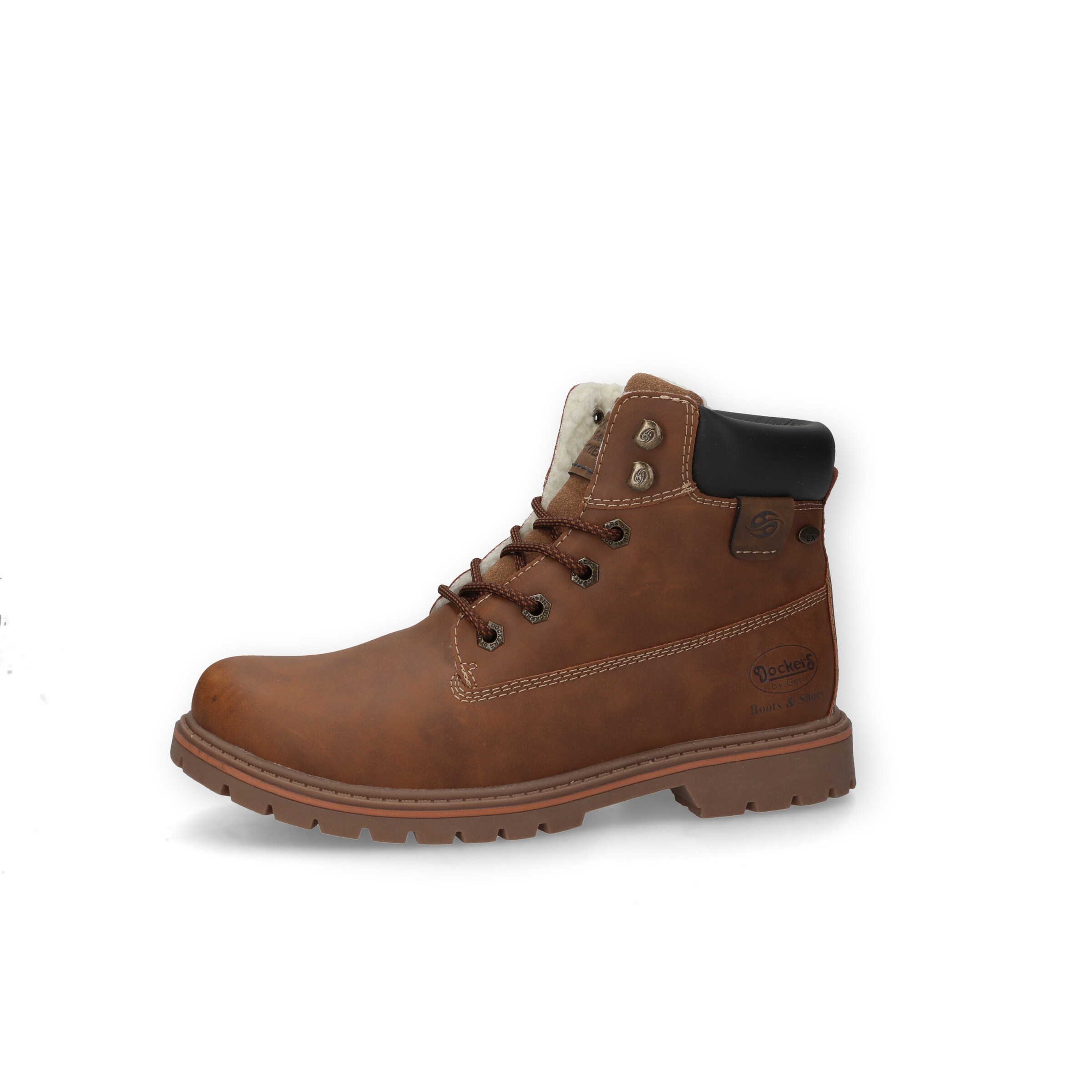 Dockers by Gerli Lace-Up Boots in Brown: front