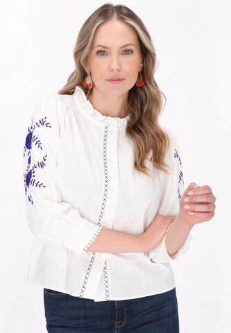 usha FESTIVAL - Blusa en blanco: frente