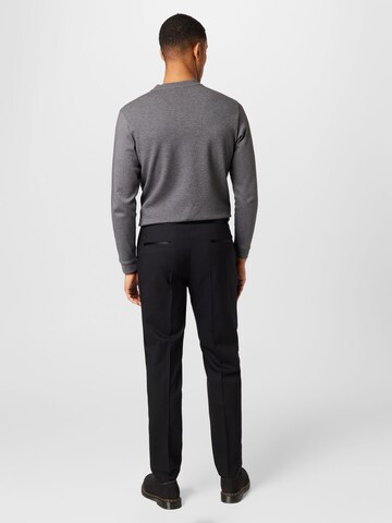 BOSS Black Slim fit Trousers with creases 'Genius' in Black