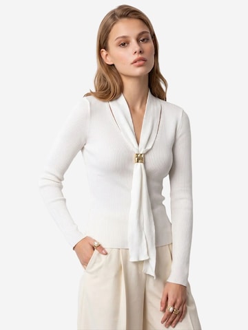 Pullover di MixRay in bianco: frontale