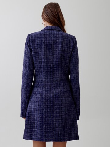 Robe 'ELLE' Tussah en bleu : derrière