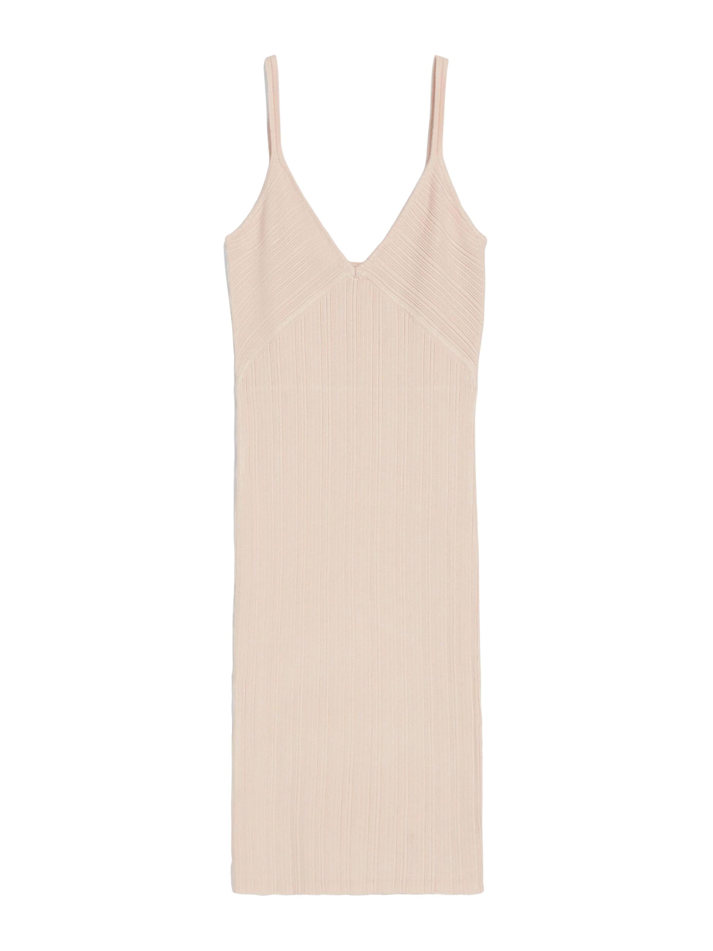 Abito in maglia di Bershka in beige: frontale