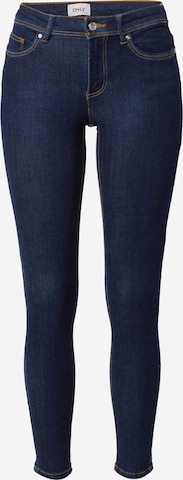 Skinny Jean 'Wauw' ONLY en bleu : devant