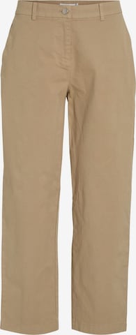 Regular Pantalon VILA en marron : devant