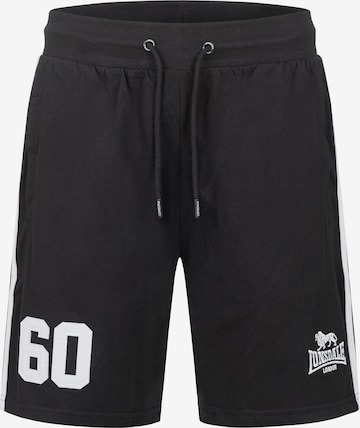 LONSDALE Regular Urheiluhousut ' MARWICK ' värissä musta: etupuoli