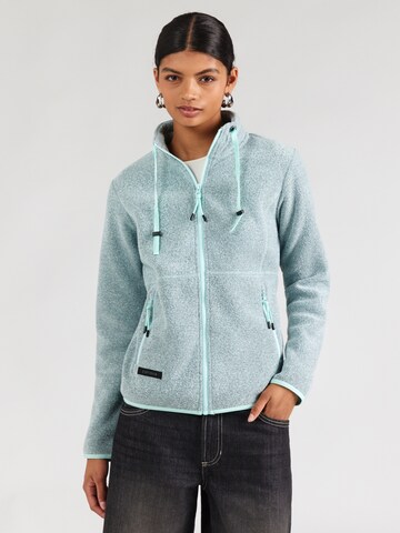 ICEPEAK Функционално поларено яке 'ALMOND' в зелено: отпред