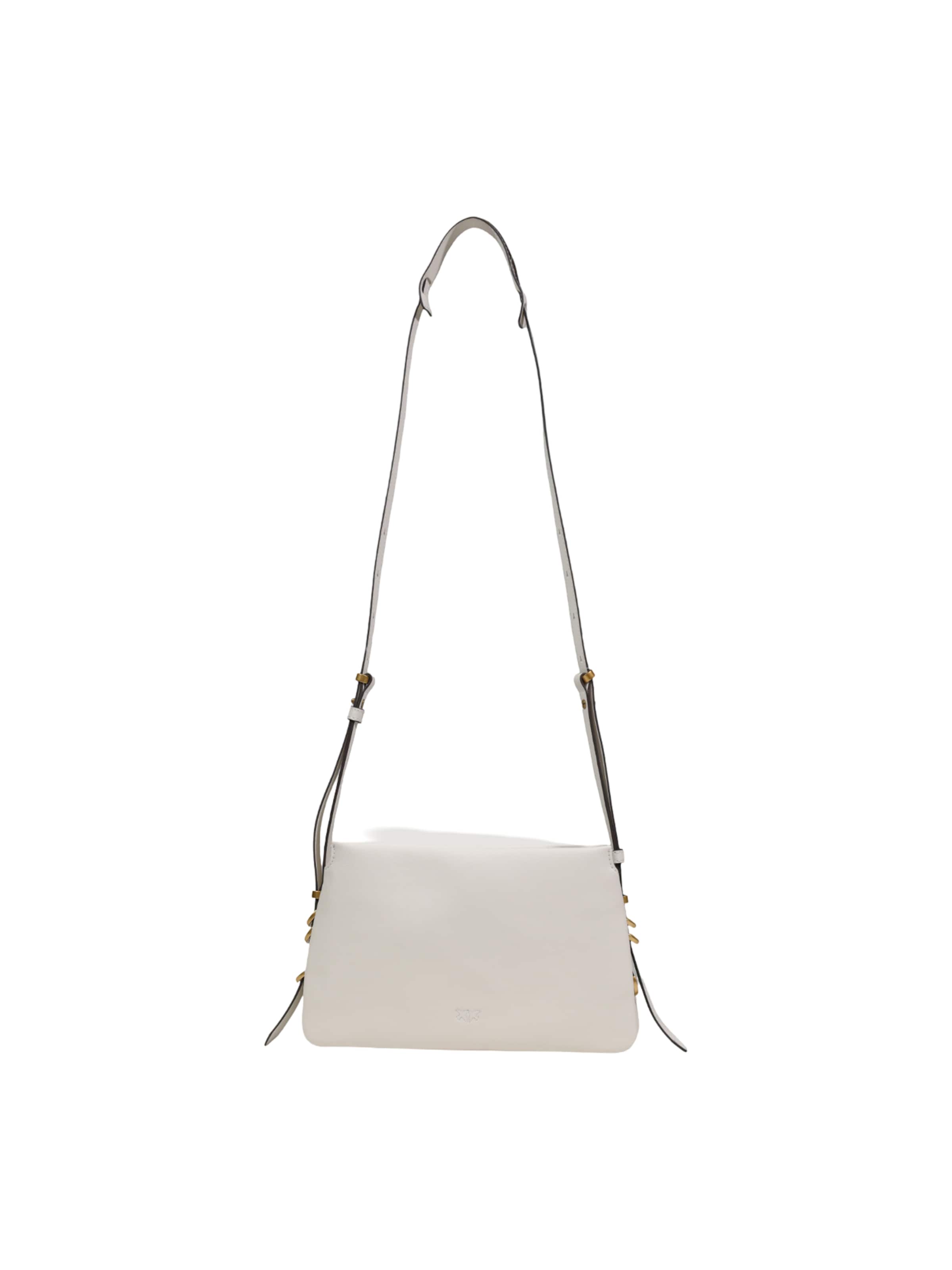 PINKO Skuldertaske 'TRIPLET MINI VITELLO MORBIDO 105883 A0QO' i hvid