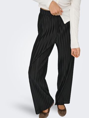 Wide Leg Pantalon 'ONLBISA' ONLY en noir