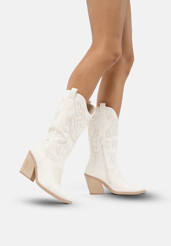 Stivale da cowboy di Salinyang in bianco