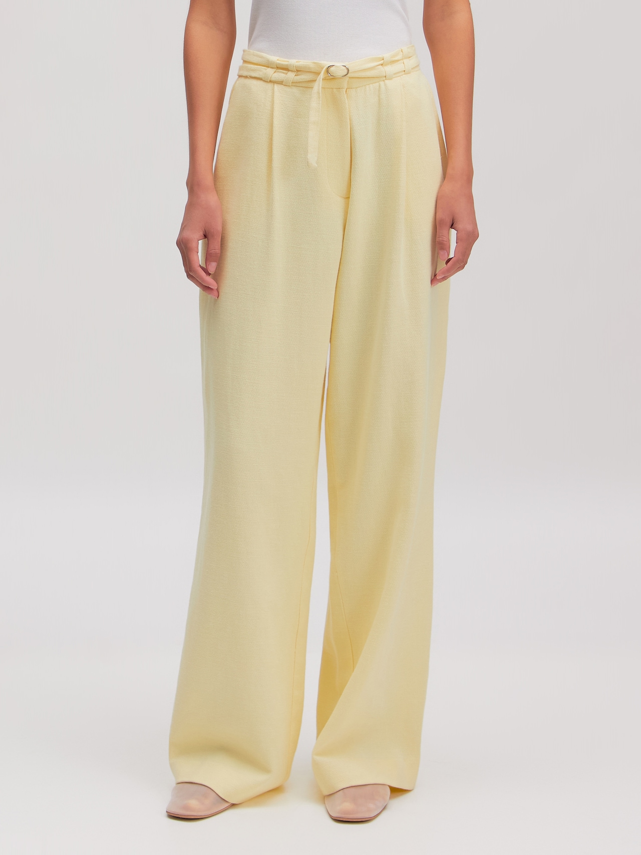 EDITED Broek 'Louisa' Crème