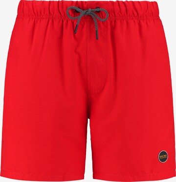 Pantaloncini da bagno 'MIKE' di Shiwi in rosso: frontale