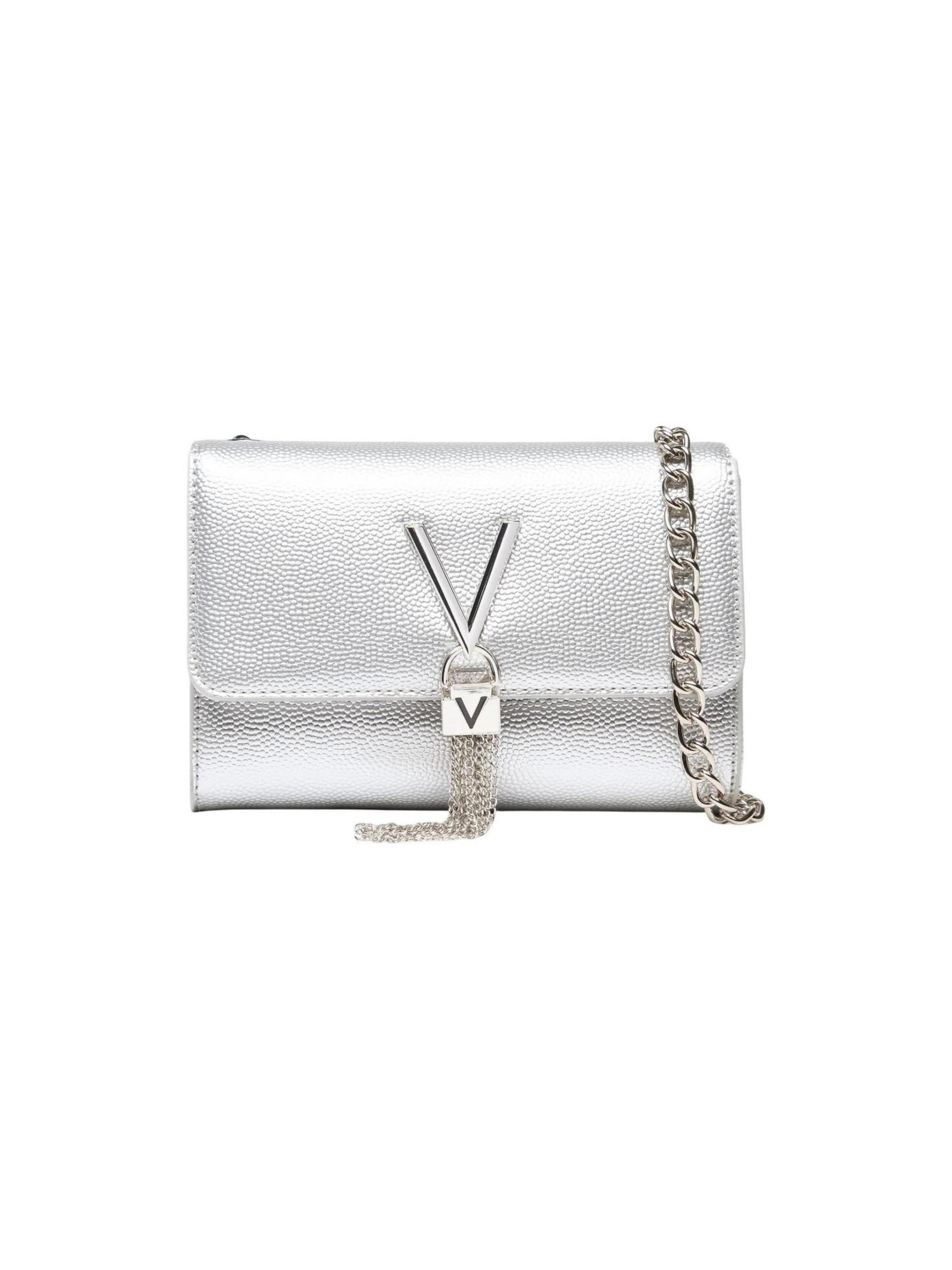 Borsa a sacco 'DIVINA VBS1R403G' di VALENTINO in argento: frontale