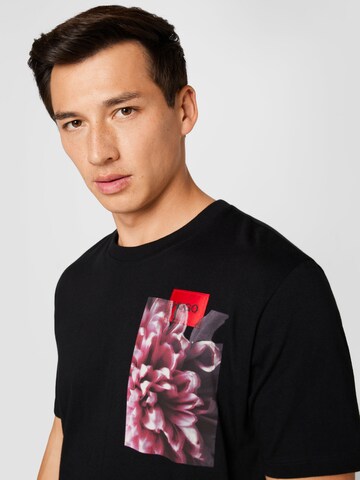 HUGO Red T-Shirt 'Dlammer' in Schwarz