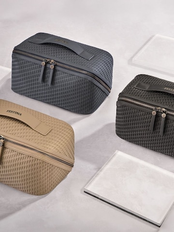 FESTINA Toilettas 'Toiletry Bag Interlace' in Grijs