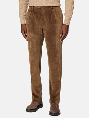 Boggi Milano Regular Hose in Braun: Vorderseite