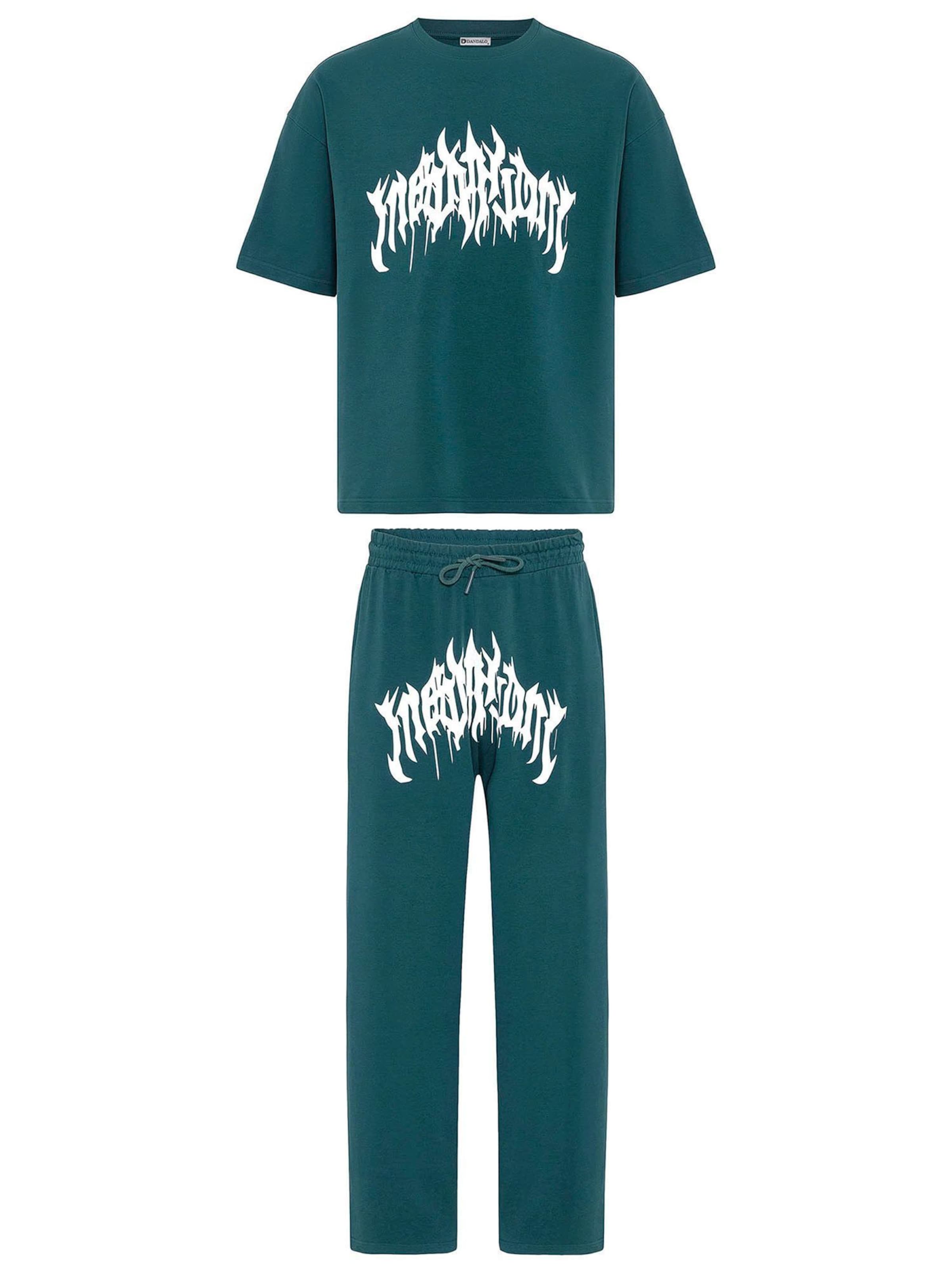 Dandalo Φόρμα για το σπίτι 'Alexander' σε σμαραγδί / λευκό, Άποψη προϊόντος