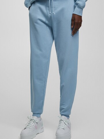 Pull&Bear Tapered Trousers in Blue