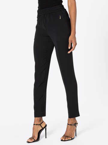 Marc Cain Regular Pleated Pants in Black: front