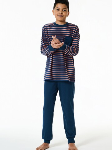 SCHIESSER - Pijama ' Nightwear ' en azul: frente