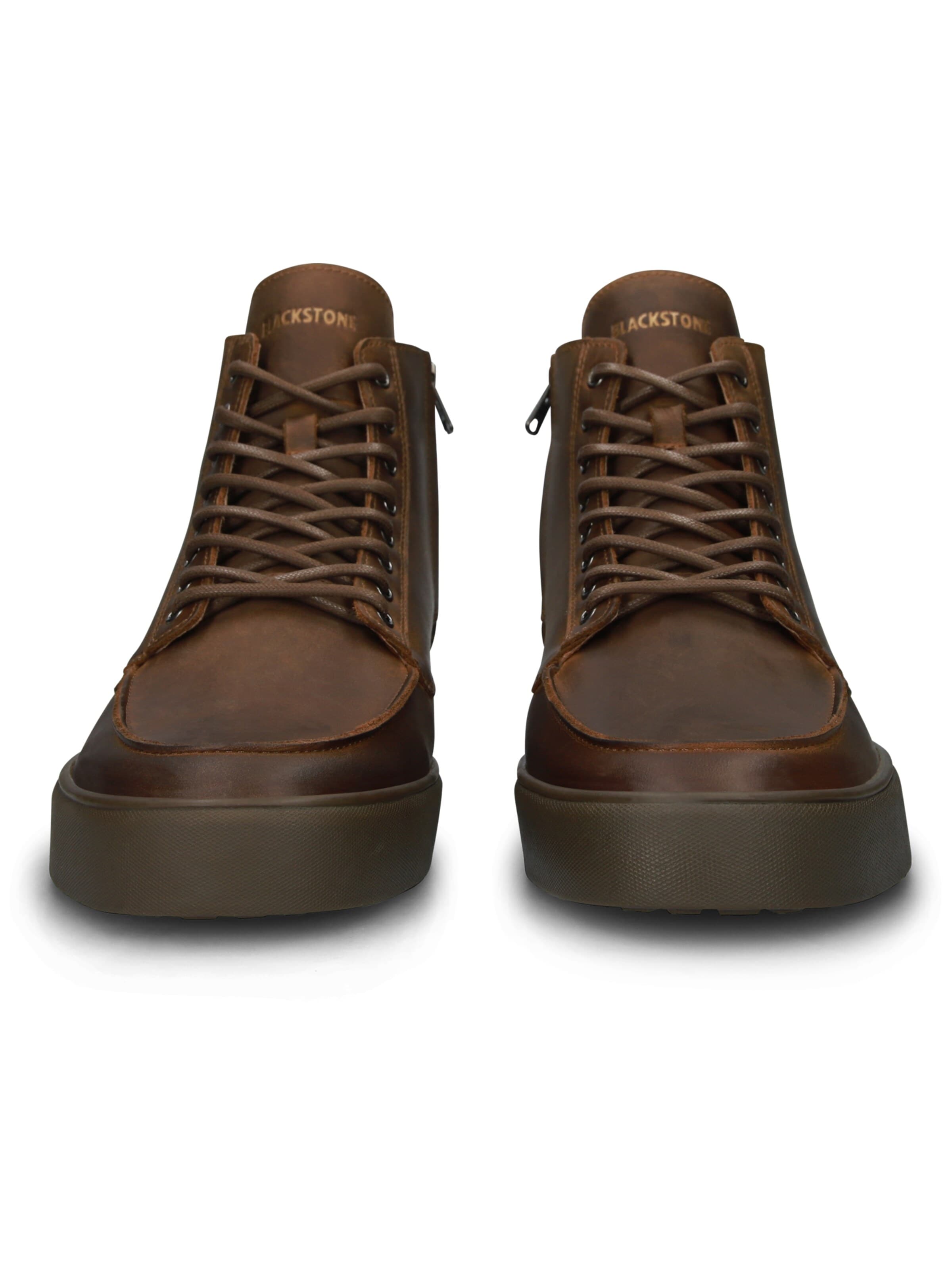 BLACKSTONE - Zapatillas deportivas altas 'RUBY EERO - ZIPPER' en marrón