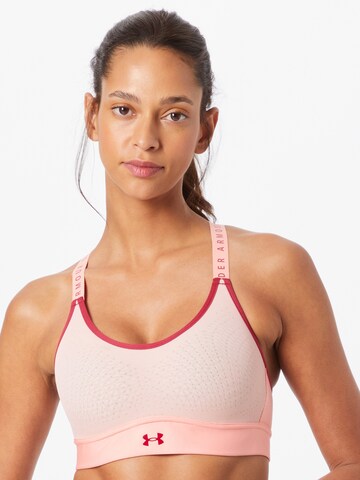 Bustier Soutien-gorge de sport 'Infinity' UNDER ARMOUR en rose : devant