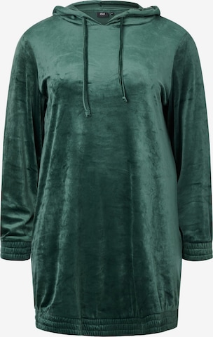 ZizziKošulja haljina 'HELENA' - zelena boja: prednji dio