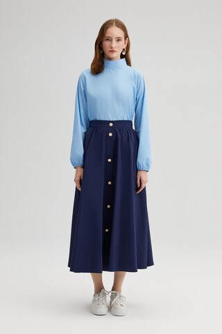 Jupe Touche Prive en bleu