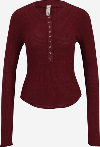 Free People Shirt 'ONE OF THE GIRLS' in Red: front