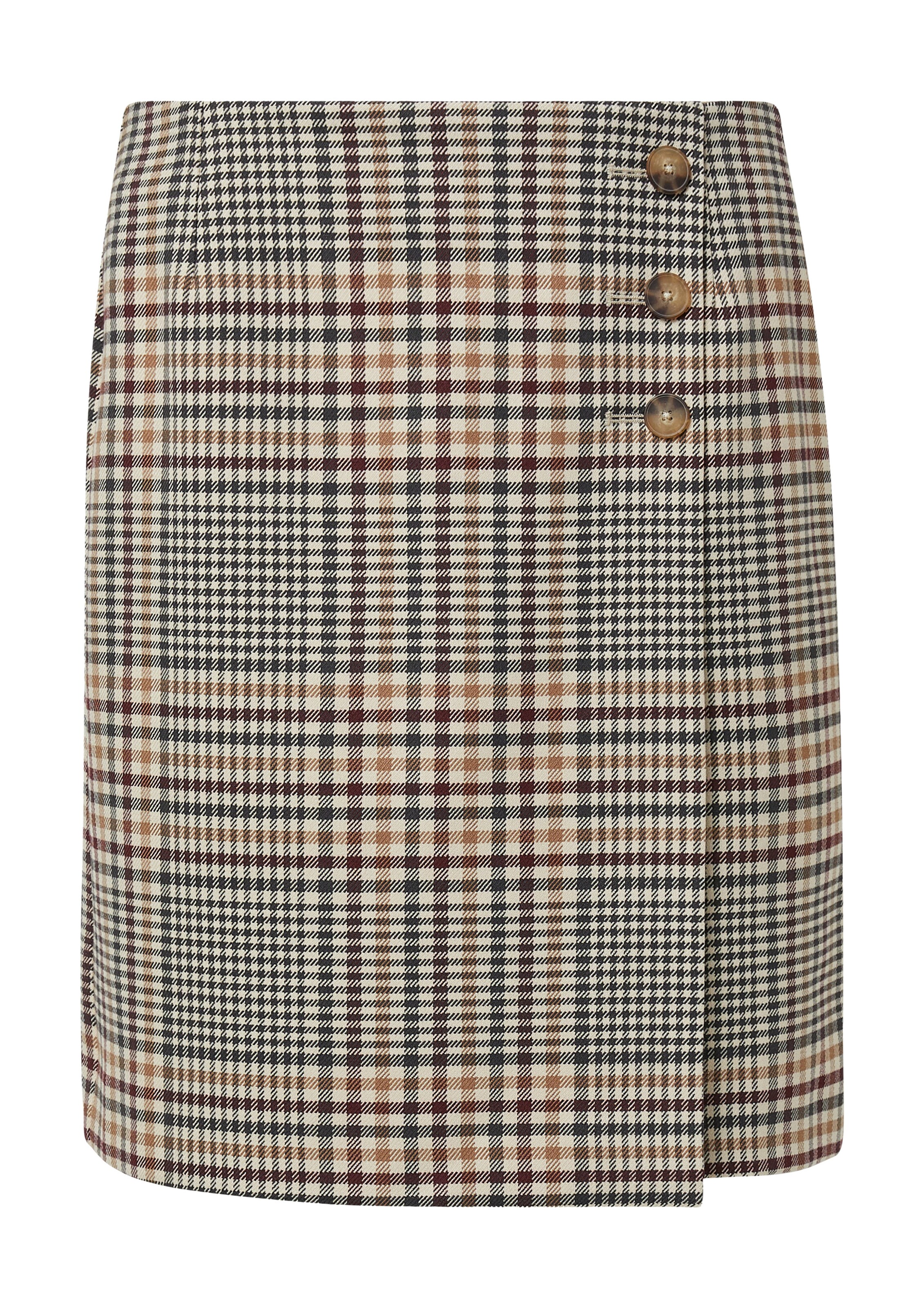 COMMA Rok in de kleur Beige / Lichtbruin / Bordeaux / Zwart, Productweergave