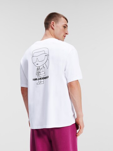 Karl Lagerfeld T-shirt 'Ikonik' i vit