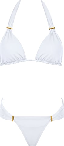 SEA ME SWIM Bikini 'CANCUN' in White: front