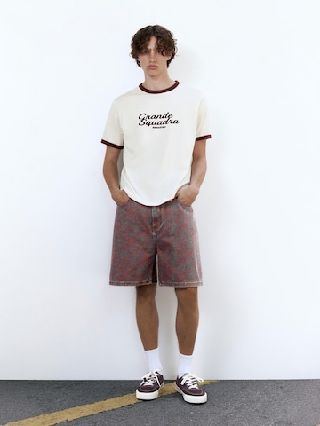 Pull&Bear Paita 'GRANDE SQUADRA' värissä valkoinen