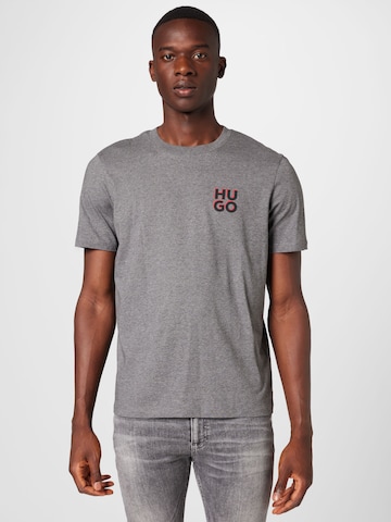 HUGO Red - Camiseta 'Dimento' en gris: frente