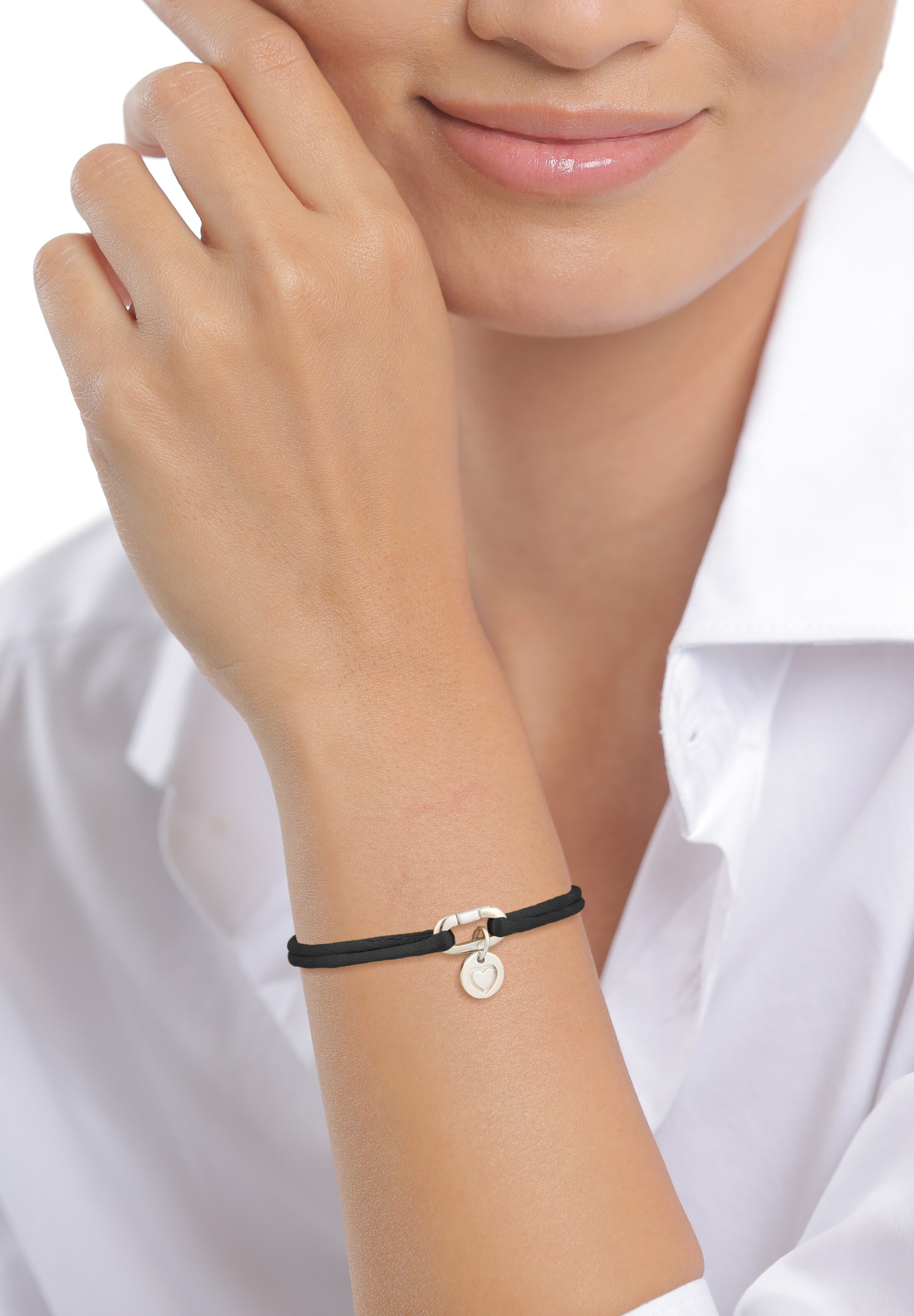 ELLI Armband in Schwarz: Vorderseite