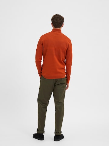 SELECTED HOMME Pullover 'Maine' i orange