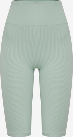 The Jogg Concept Skinny Workout Pants in Green: front